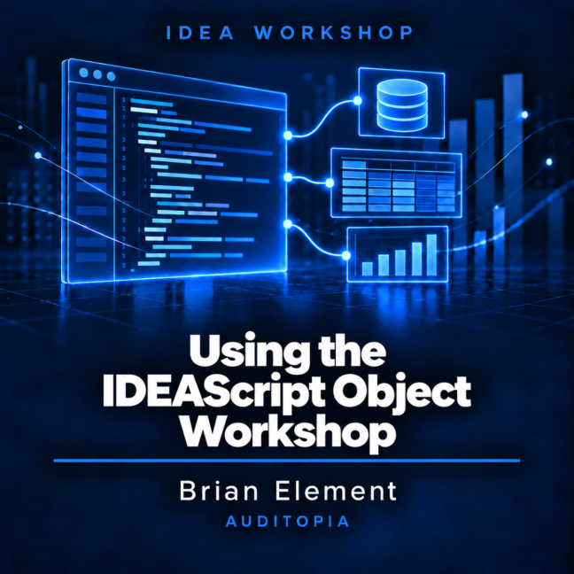 Using the IDEAScript Objects Workshop